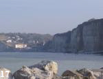 Blick vom Port exterieur auf die Steilküste