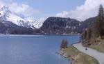 Silser See bei St. Moritz (Schweiz)